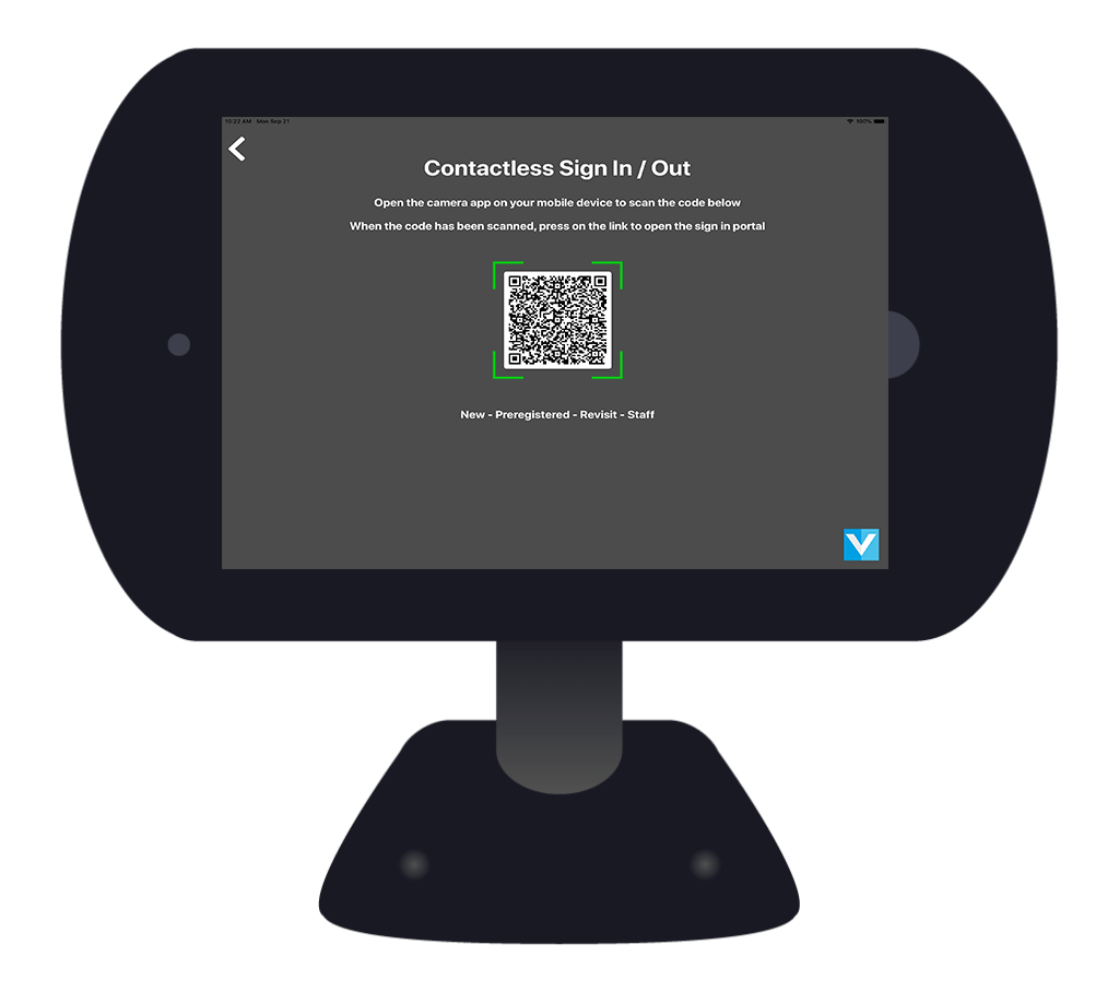 The best QR code check-in system | VisitUs Reception